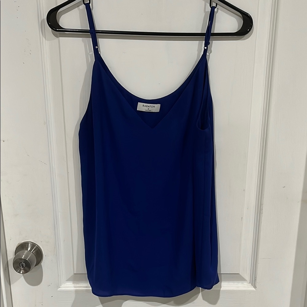 Aritzia Blue Fitted Camisole Top